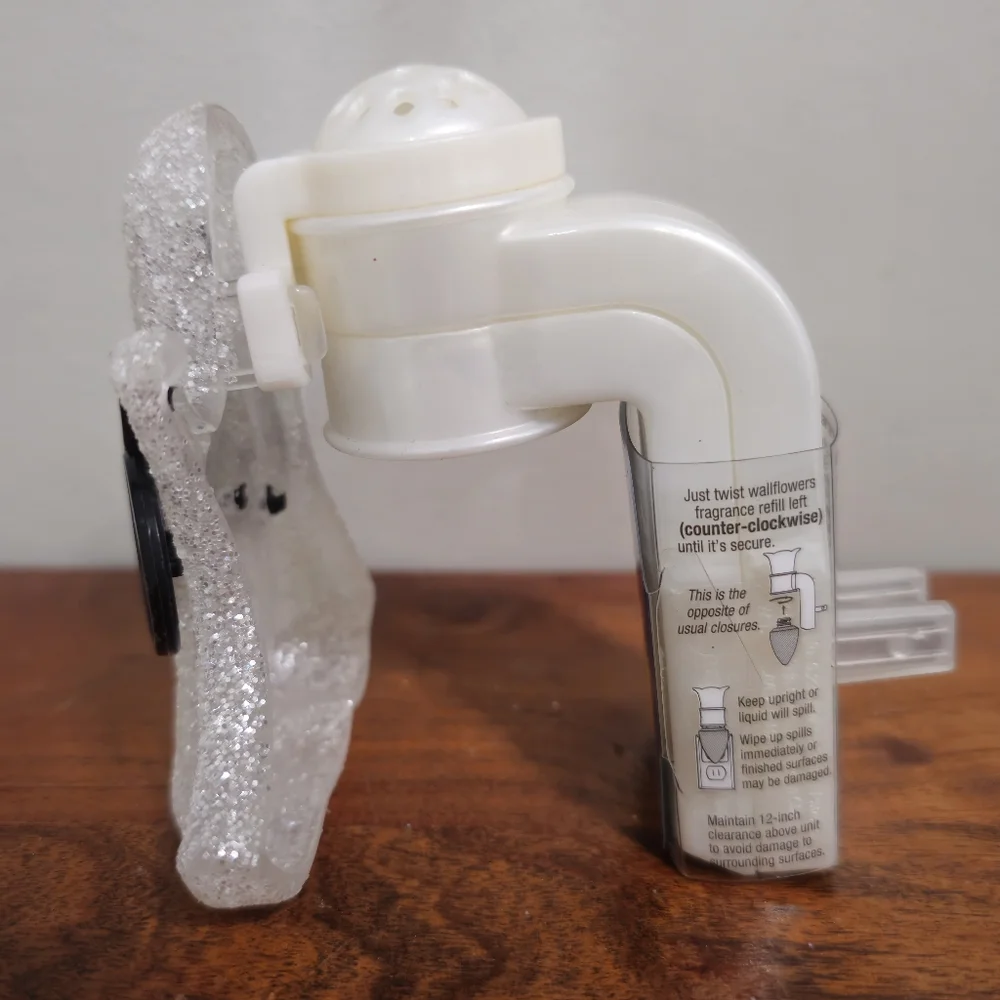 Wallflower Ghost Halloween‎ Bath & Body Works BOO Glitter Ghost Night Light NWT
